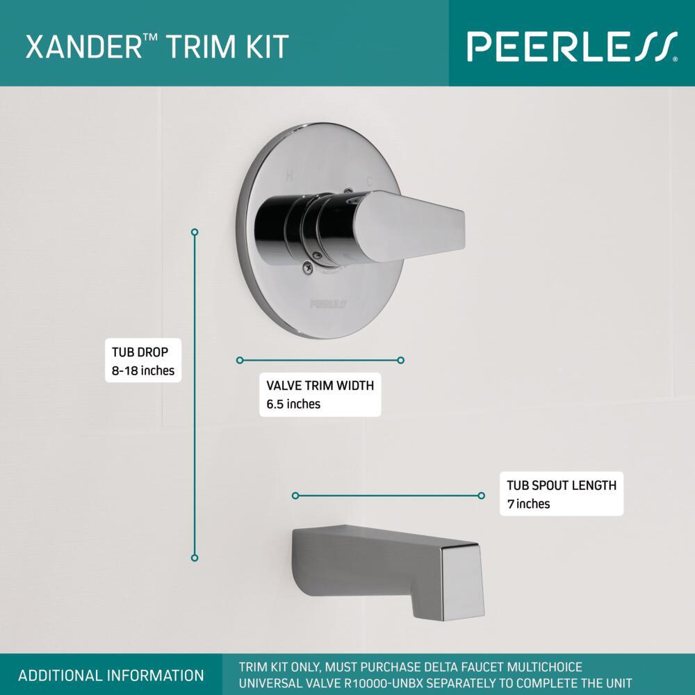 Peerless Xander Tub Shower MultiChoice Chrome-Certified Refurbished