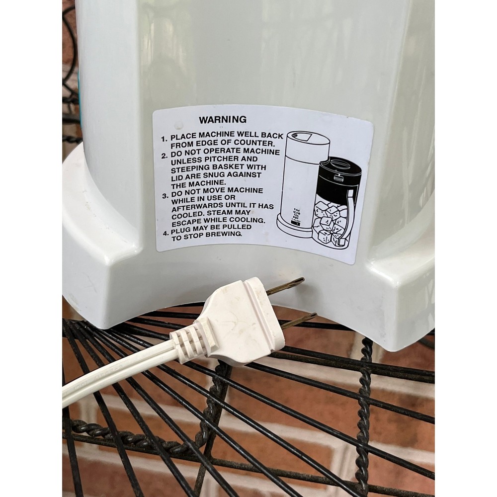 Mr Coffee Ice Tea Maker Model TM 1.7 REPLACEMENT Part - Brewer Only WORKS