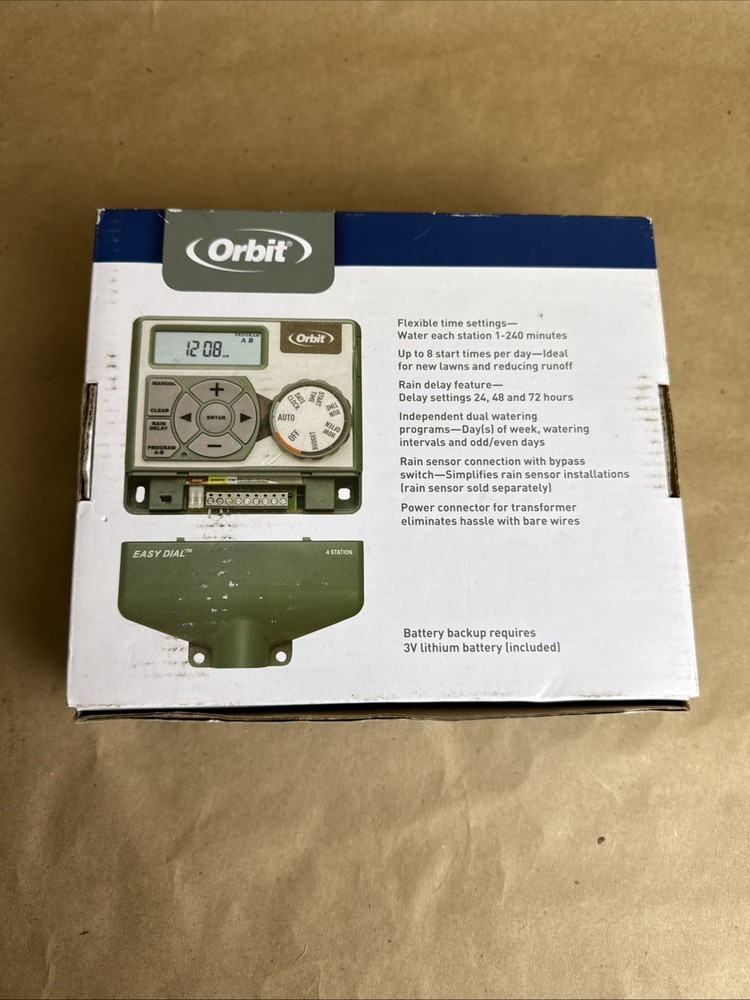Orbit Easy Dial 4-Station Indoor Hardwired Sprinkler Timer