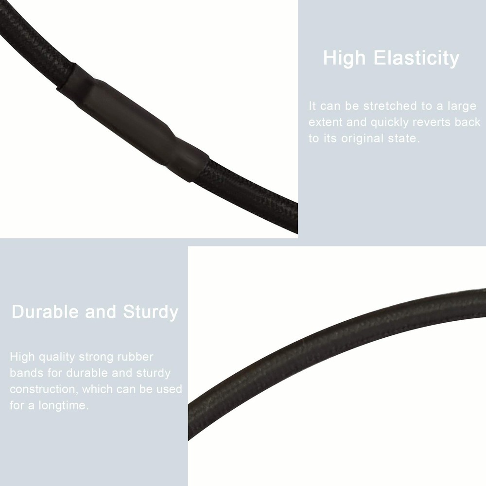 Mictop Universal Elastic Bands Replacement for Microphone Shock Mount black