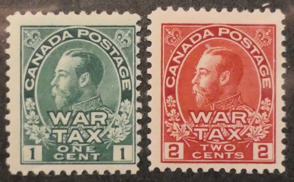 Canada Scott #MR 1-2, Mint Original Gum (HR)