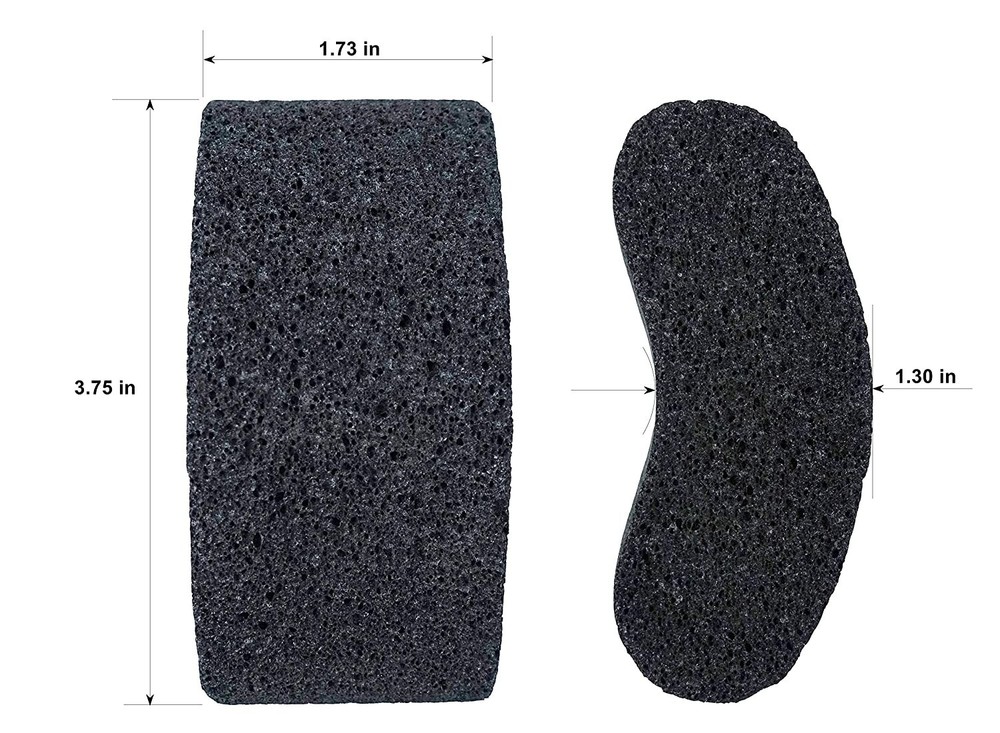 Bicrops Natural Lava Pumice Stone, 2 pack