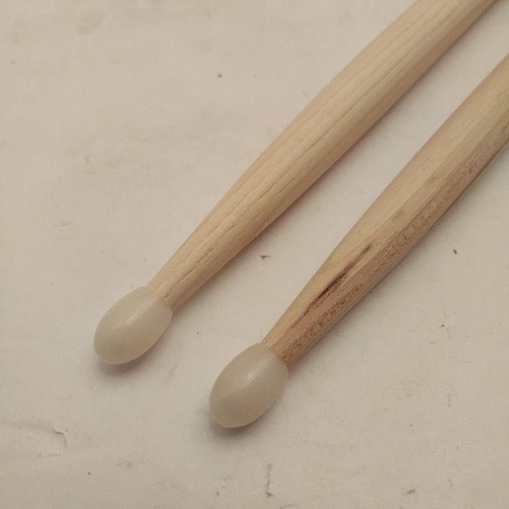 Nylon Tip Wood Drum Sticks Pair2