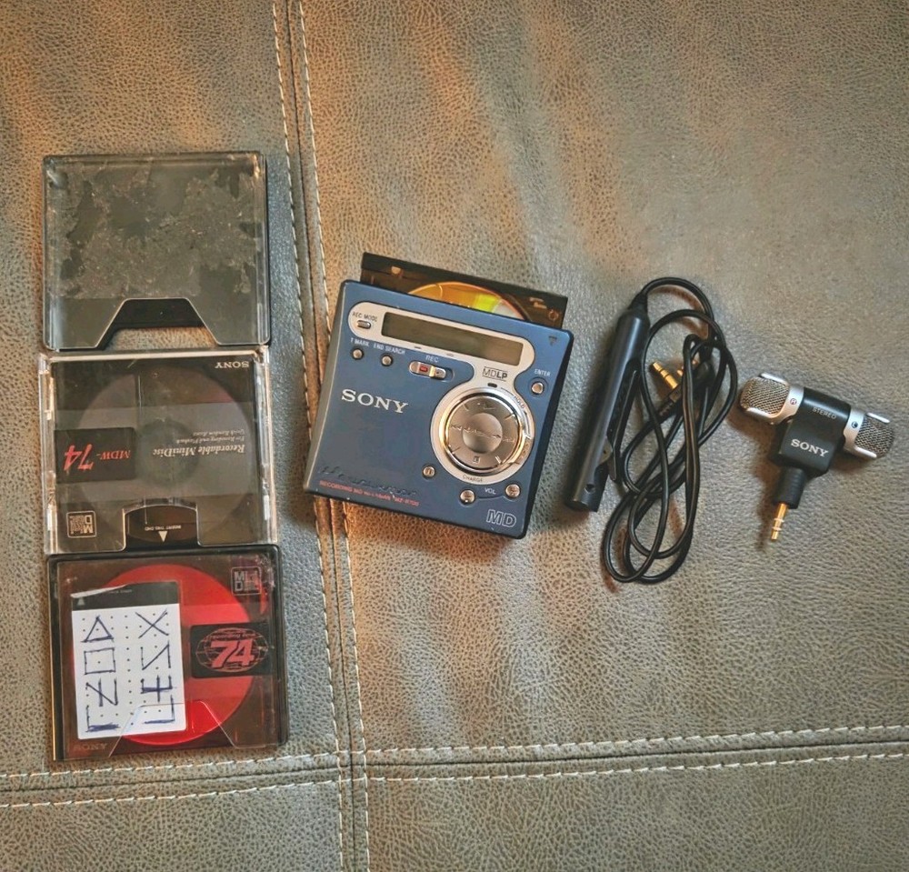 Sony Walkman MZ-R700 MiniDisc Recorder Complete Setup