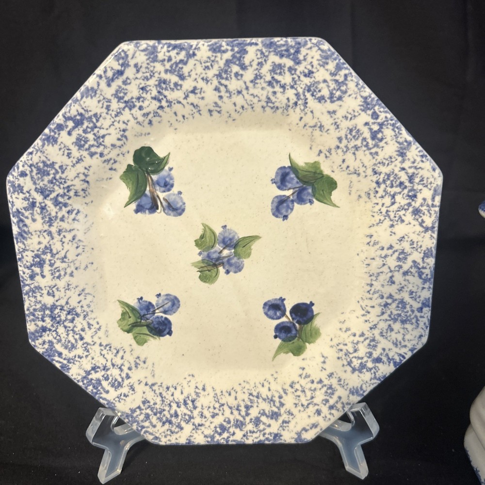 Antique Ironstone Spongeware