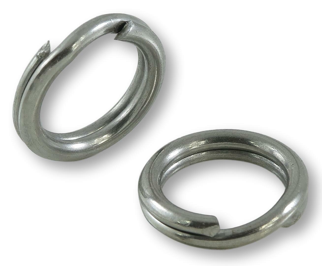 SIZE #2 Heavy Duty Stainless Steel Split Rings 100 Count Pack MADE IN USA HD