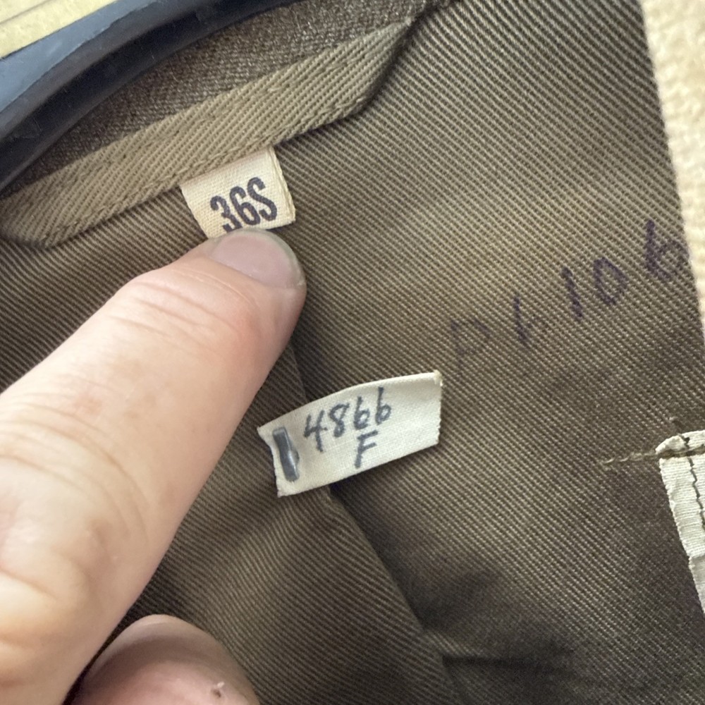 VTG WWII US Army Air Force Wool Field Jacket 36s Training Command Patch 13th Arm