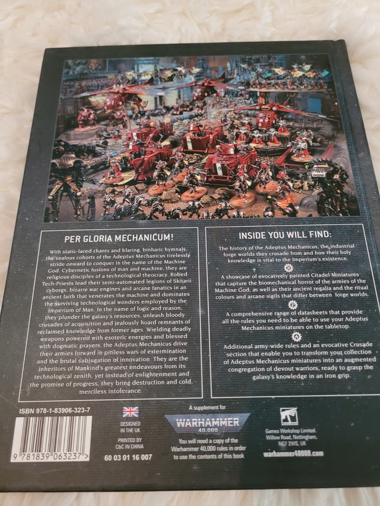 Warhammer 40,000 Codex: Adeptus Mechanicus RPG Gaming Game Book "Code Not Valid"