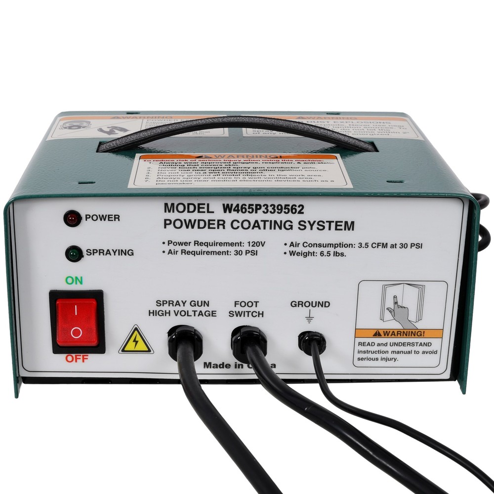 Complete Electrostatic Powder Coating System, 120V/60HZ