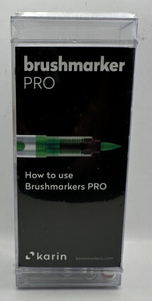 Karin Brush Marker Pro (27C1) 11 Basic Colors + Blender Brand New