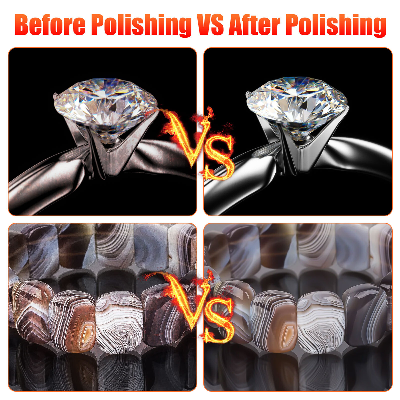 129x Wool Felt Buffing Polishing Pads Wheel Set For Dremel Grinder Accessories