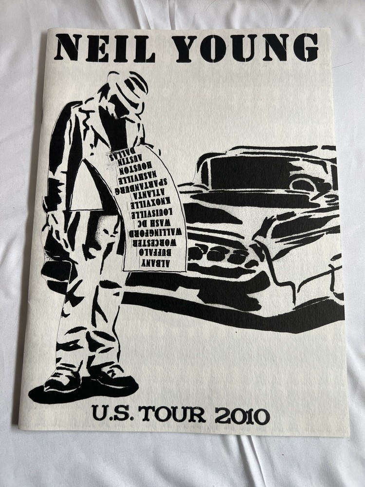 NEIL YOUNG 2010 US Concert Tour Program Art Book