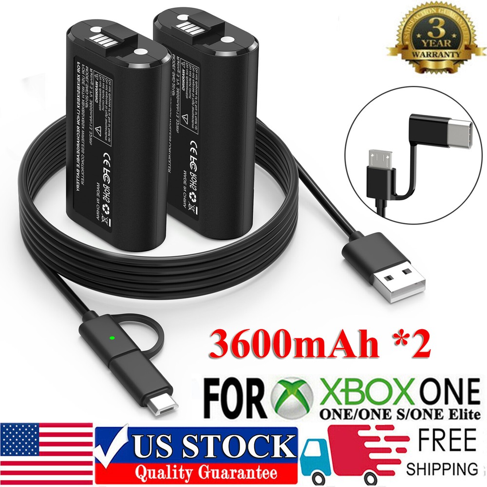 Rechargeable 2 Battery Pack for Xbox Series X|S/Xbox One S/ X / Elite Controller
