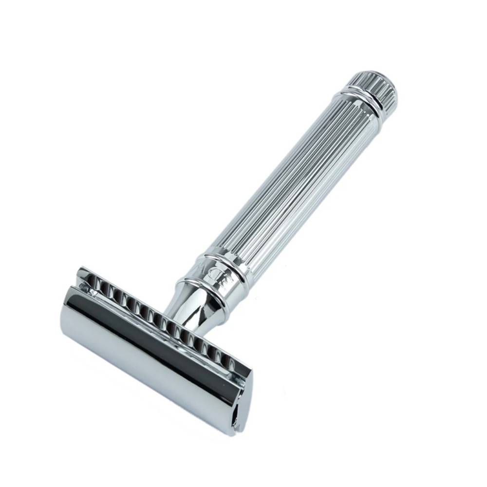 Edwin Jagger DE89LBL Chrome Lined Double Edge Safety Razor-Free Shipping