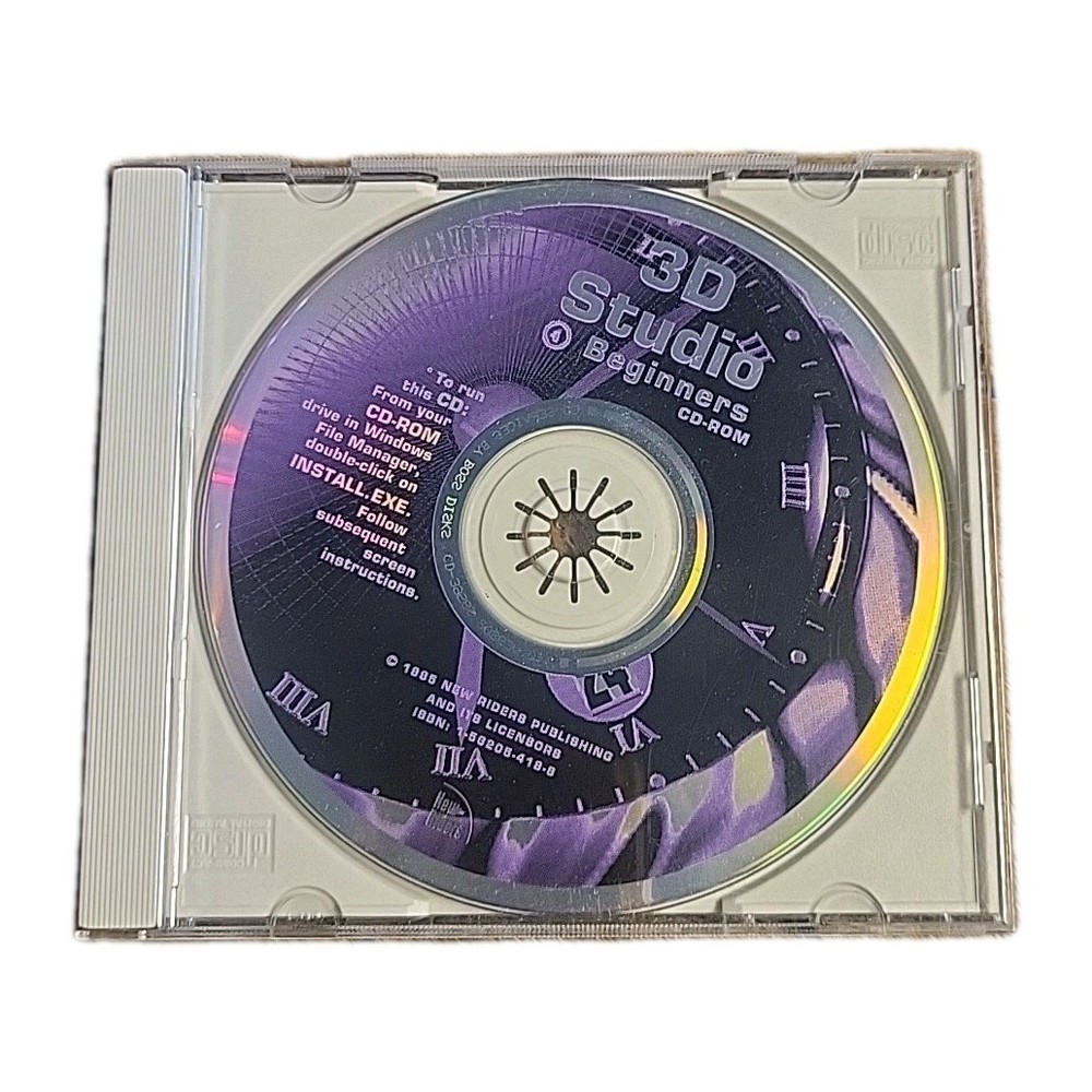 3D Studio for Beginners 1995 CD-ROM  Windows