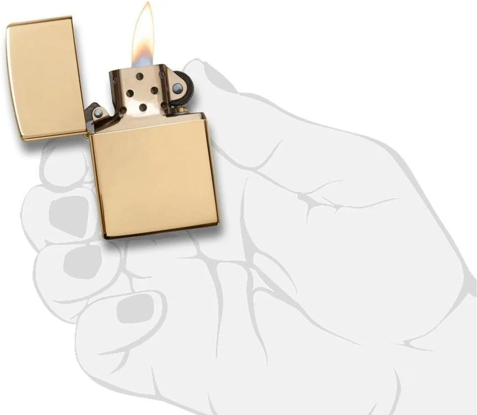 Zippo Lighter 204B Windproof Collectable Gold Unisex