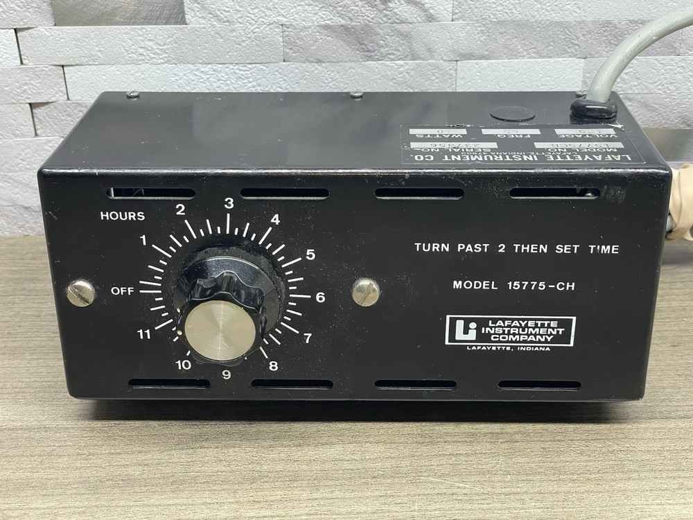 Vintage Lafayette Instrument 15775-CH 12 Hour Timer -Untested