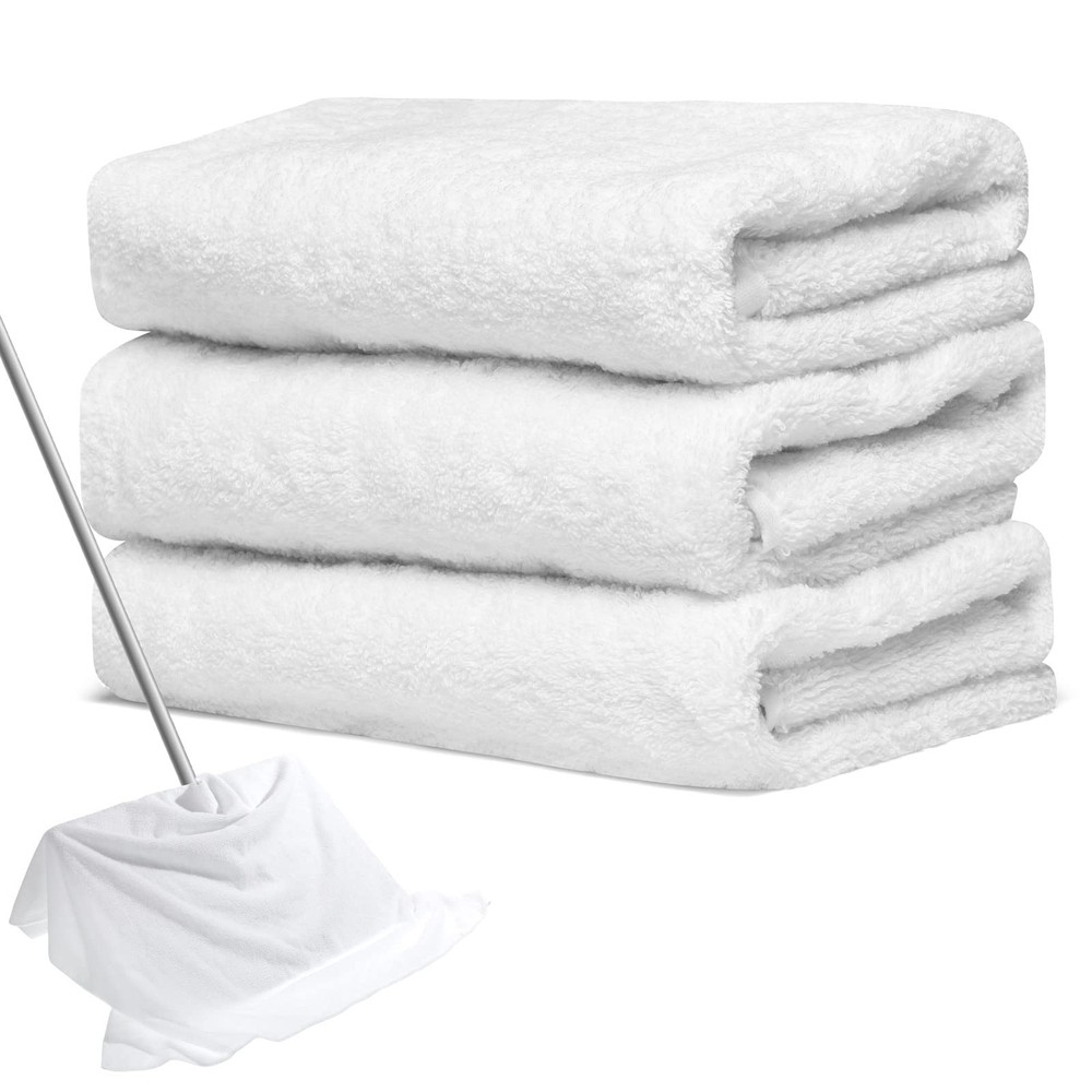 3 Pcs Extra Large Microfiber Cleaning Cloth 30" X 20" Washable Reusable Microfib