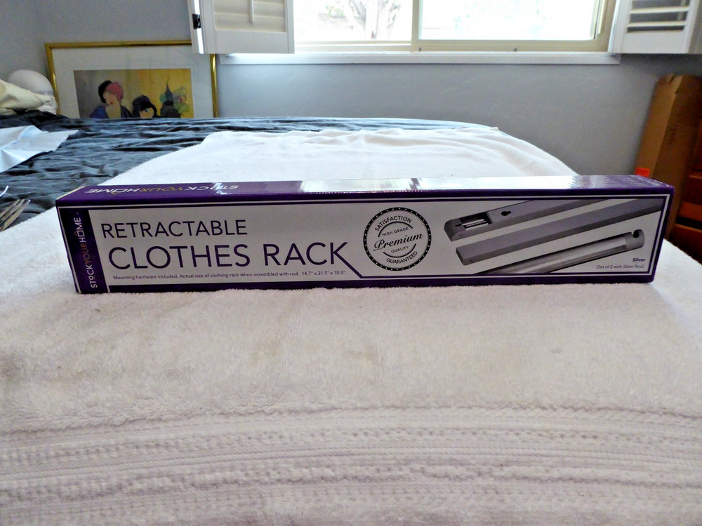 Retractable Clothes Rack | Wall-Mounted Hanger for Space-Saving New