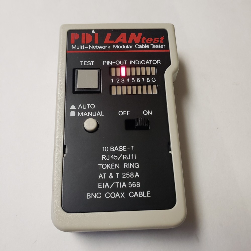 PDI LAN Test Cable Tester Multi Network Modular cable tester