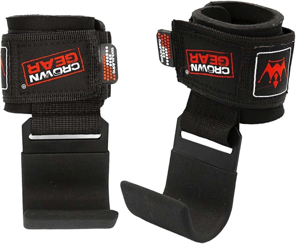 Crown Gear Power Weight Lifting Training Wrist Support Hook