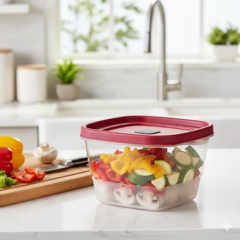 Microwave Safe Plastic Food Storage Container Vented Lid Stackable BPA Free New