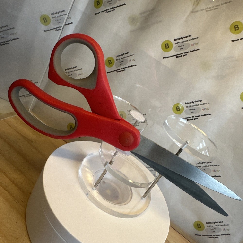 Bazic 8” Scissors Plastic Handle Sharp All Purpose Scissors Straight