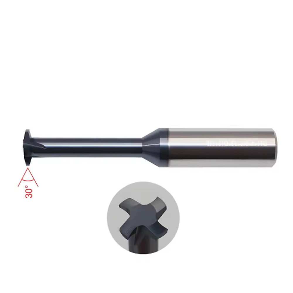 1Pcs Coated TR 30° Trapezoid Solid Carbide Single Teeth Thread Mill 1.5-5.0