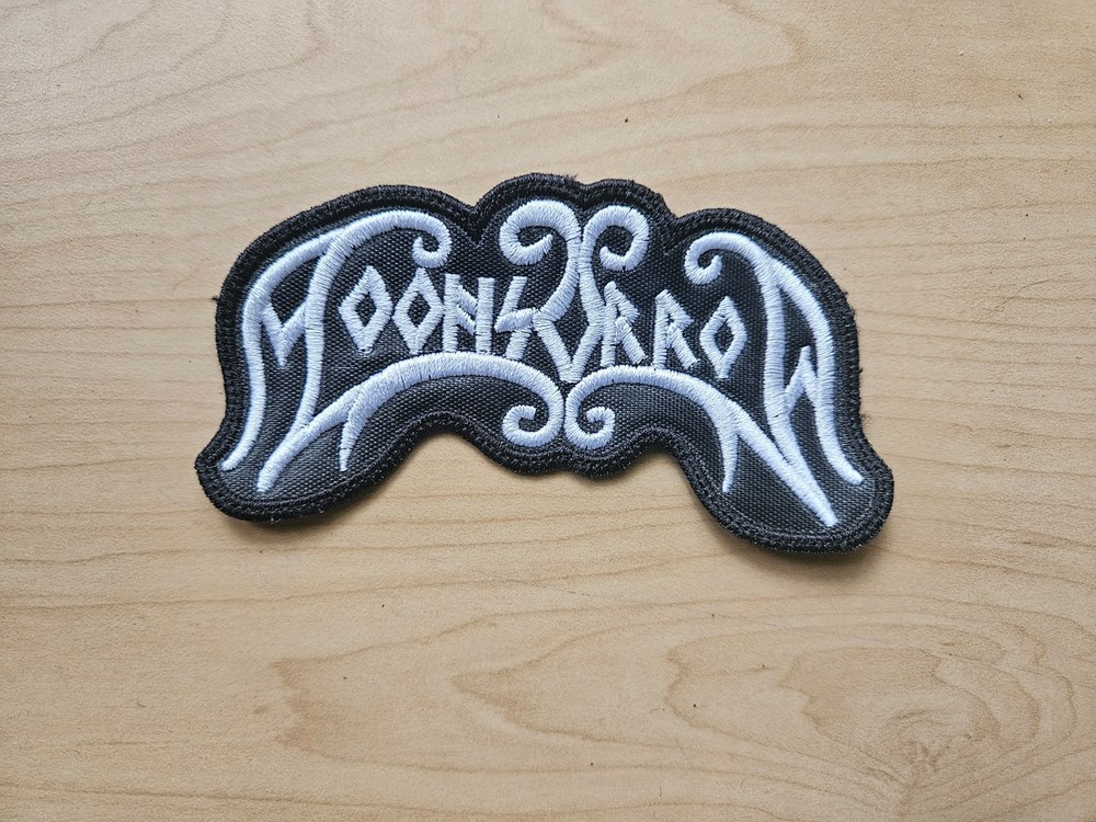 MOONSORROW, SEW ON WHITE EMBROIDERED PATCH