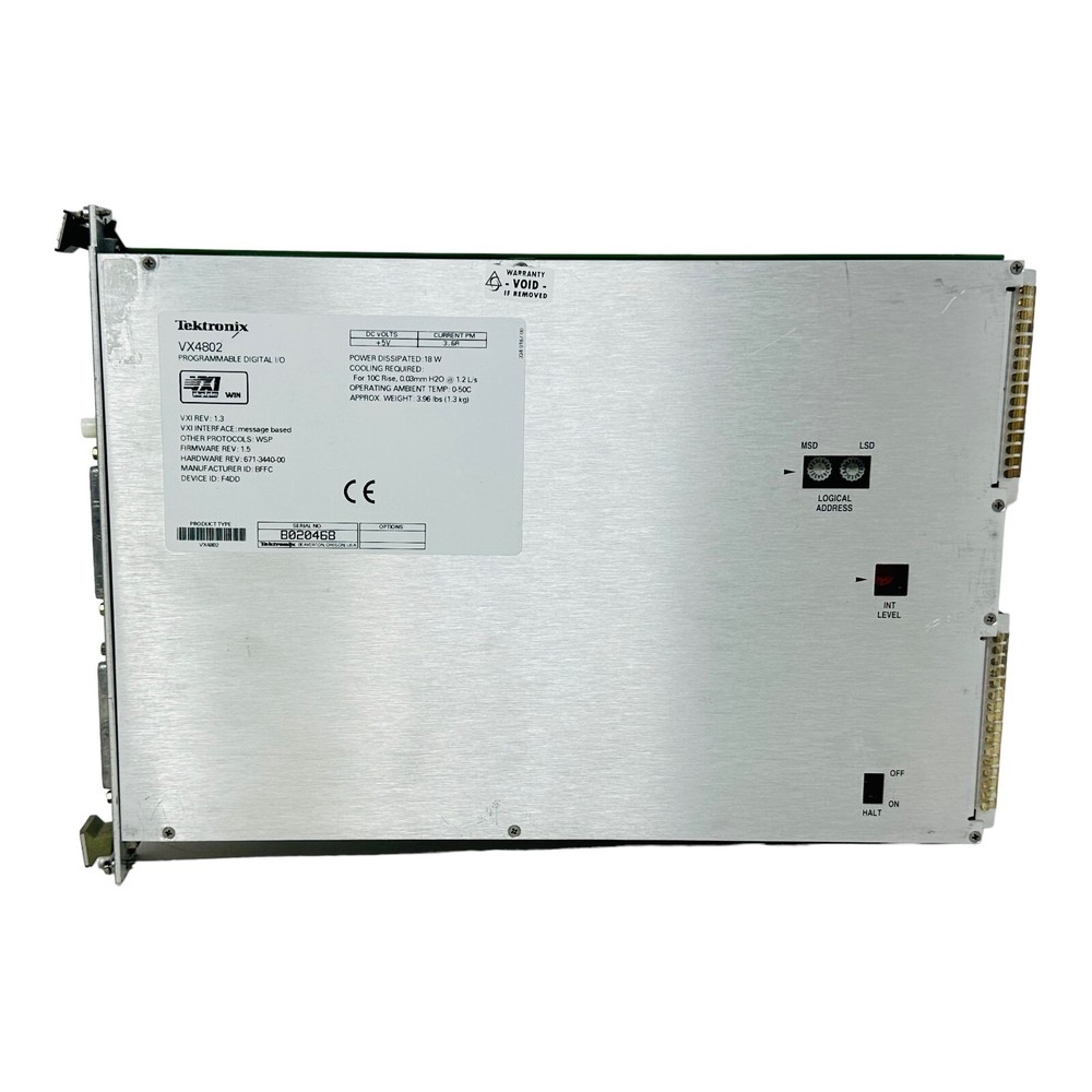 TEKTRONIX VX4802 PROGRAMMABLE DIGITAL I/O VXI MODULE SN B020468