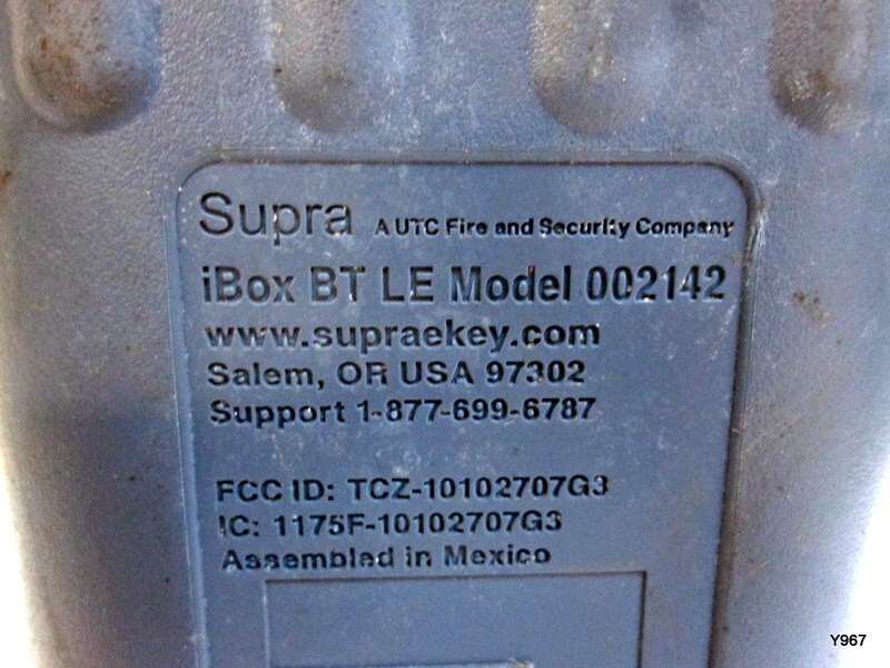 SUPRA iBox BT LE Bluetooth Smart LOCKBOX missing bottom piece
