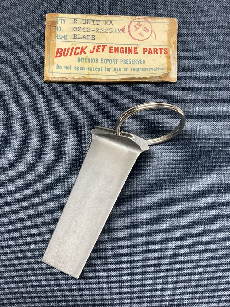 F-86 Sabre Compressor Vane Keychain. 1950’s US Airforce. New