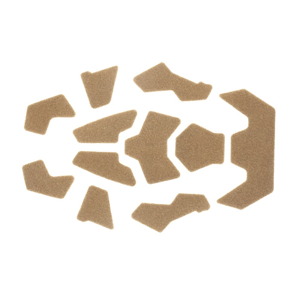 Brown Tactical Fast Helmet Magic Sticker Hook&Loop Fastener Sticky Sticker w