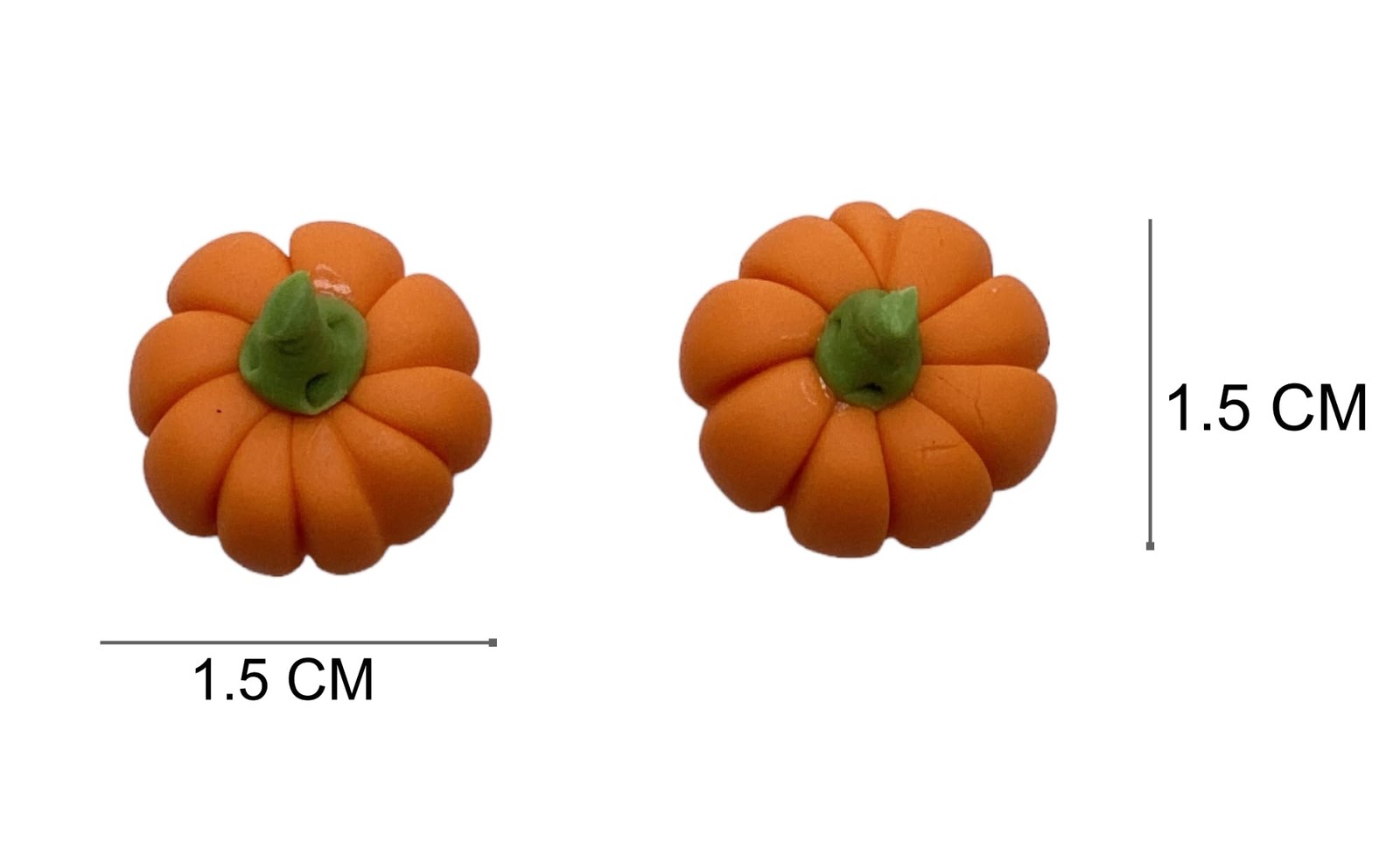 AIICraft 20 Mini Pumpkins Vegetable Fruit Garden (2" x 1" x 1"), Orange