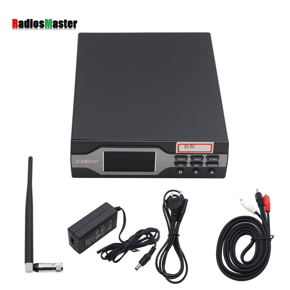 0-1W FM Broadcast Transmitter FM Stereo Transmitter Kit with Antenna 1KM