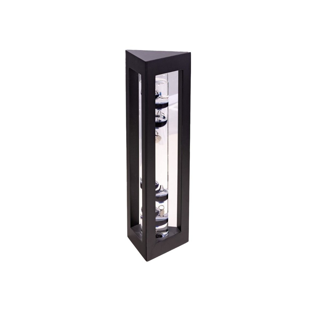 Galileo Thermometer Black With Black Balls