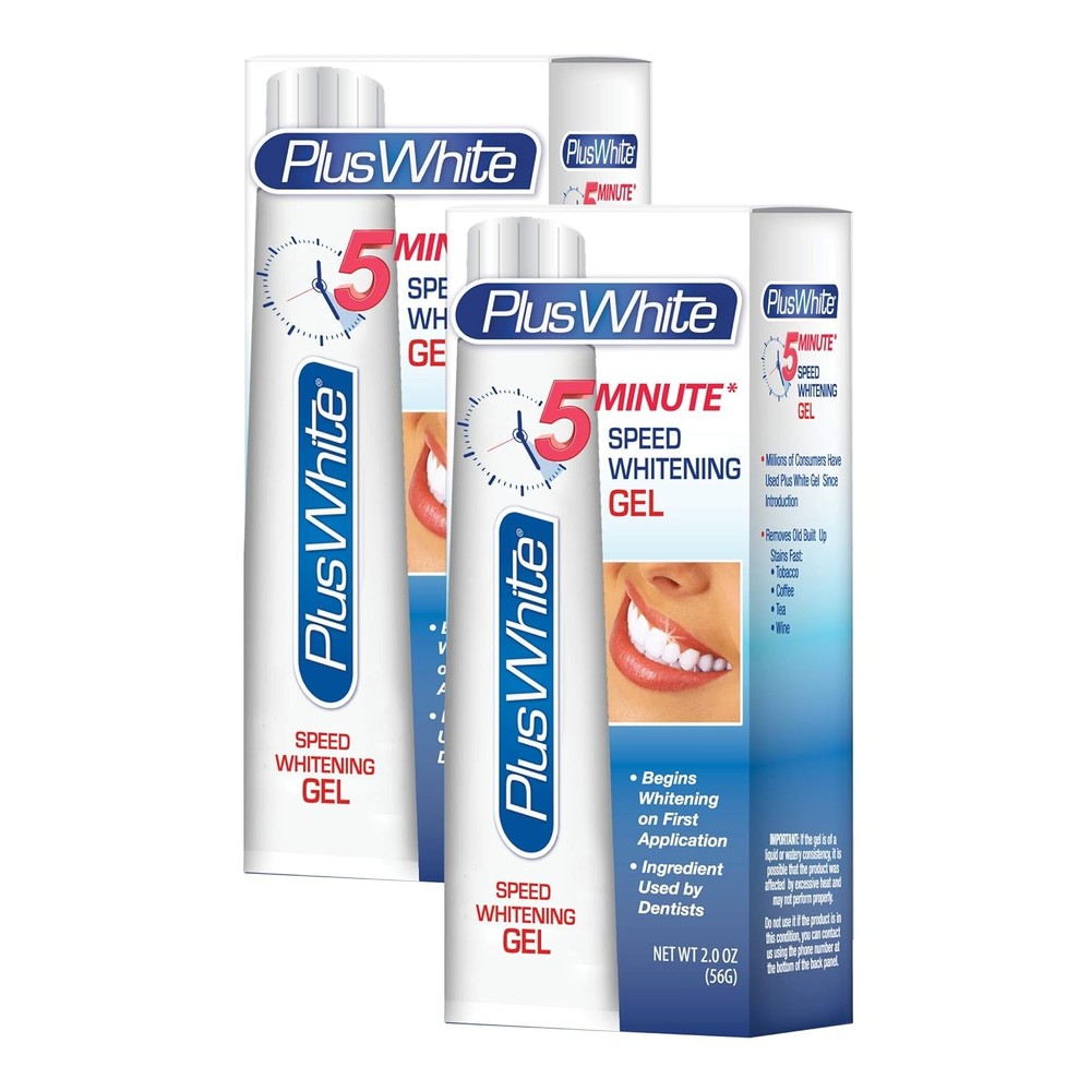 Plus White 5 Minute Teeth Whitening Gel - Professional Strength Whitening