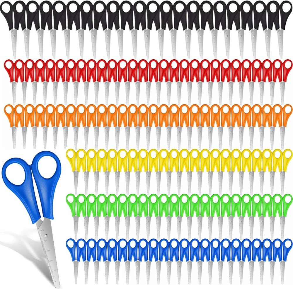 240 Pcs Scissors Bulk for School 5'' Student Scissors Scissors Blunt Tip Safe...