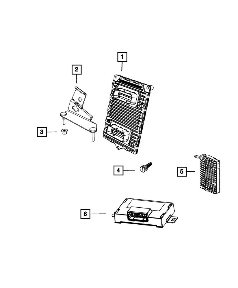 Genuine Mopar Engine Control Module Bracket 05187982AF