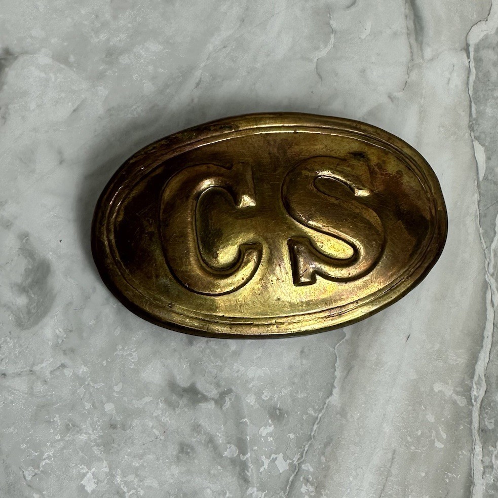 Confederate Soldier “CS” Box Breast Plate Replica