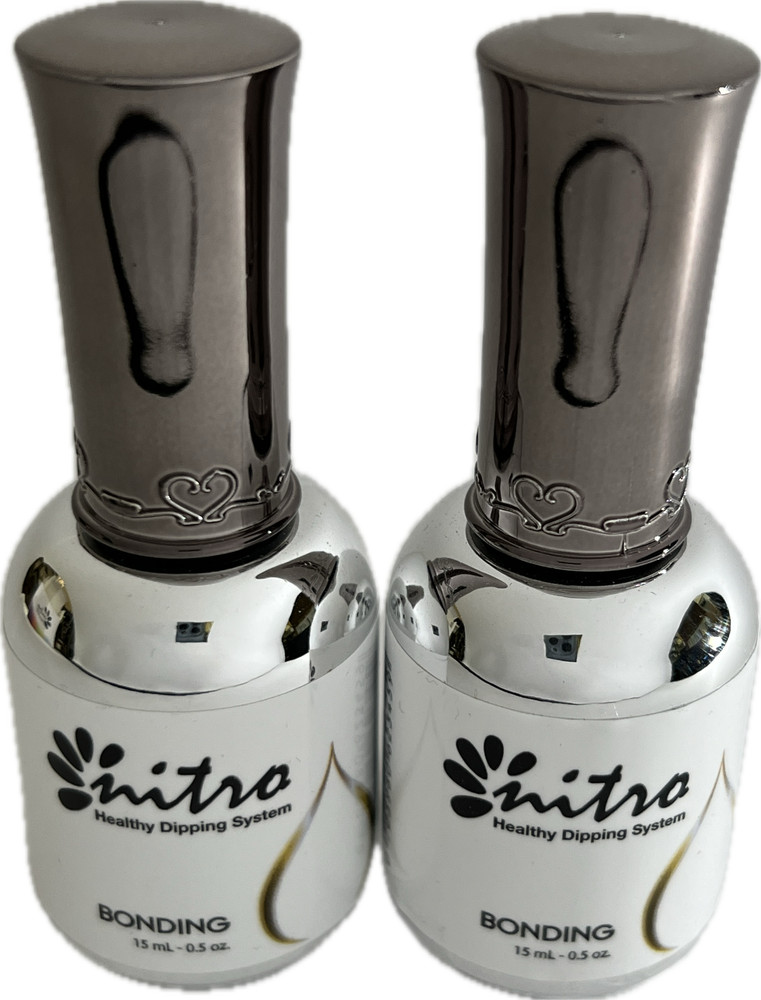 NITRO Nails Dipping System Liquid Bonding - 0.5 oz each (2-pack)