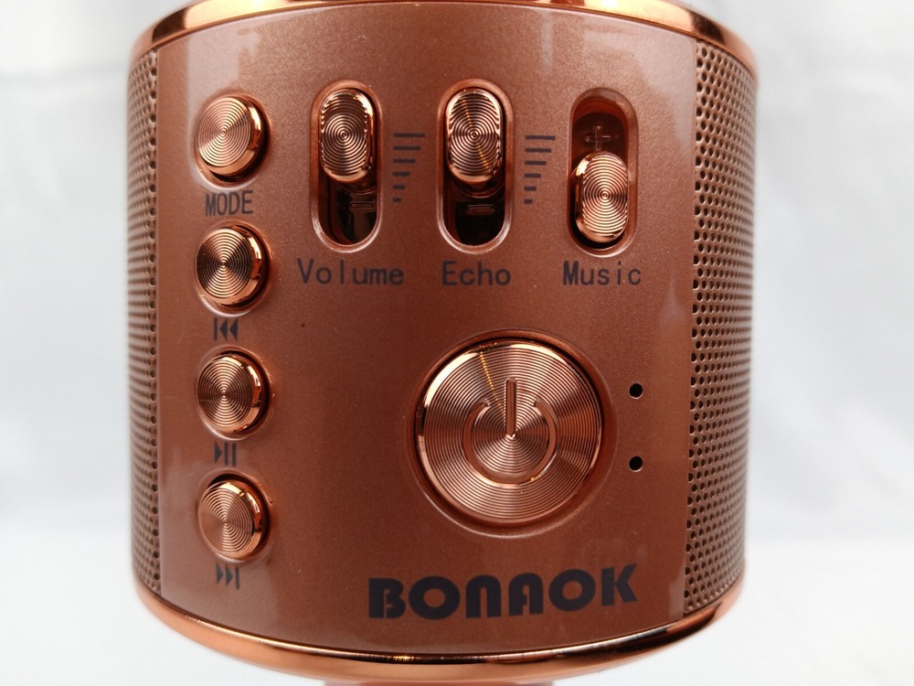 BONAOK Wireless Bluetooth Karaoke Microphone 3-In-1 Portable Handheld Mic Speake