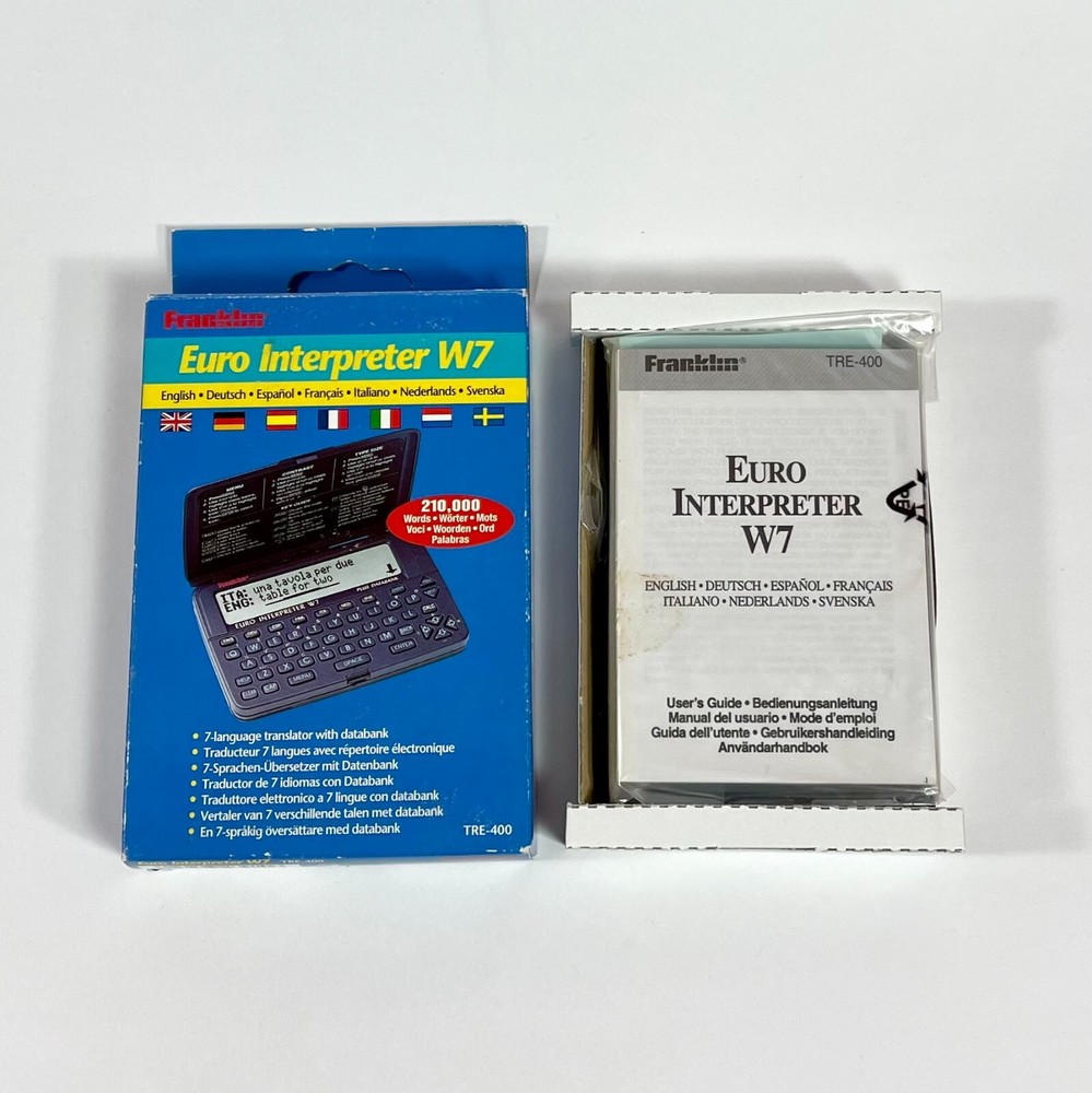 Franklin Euro Interpreter W7 TRE-400 Language Translator
