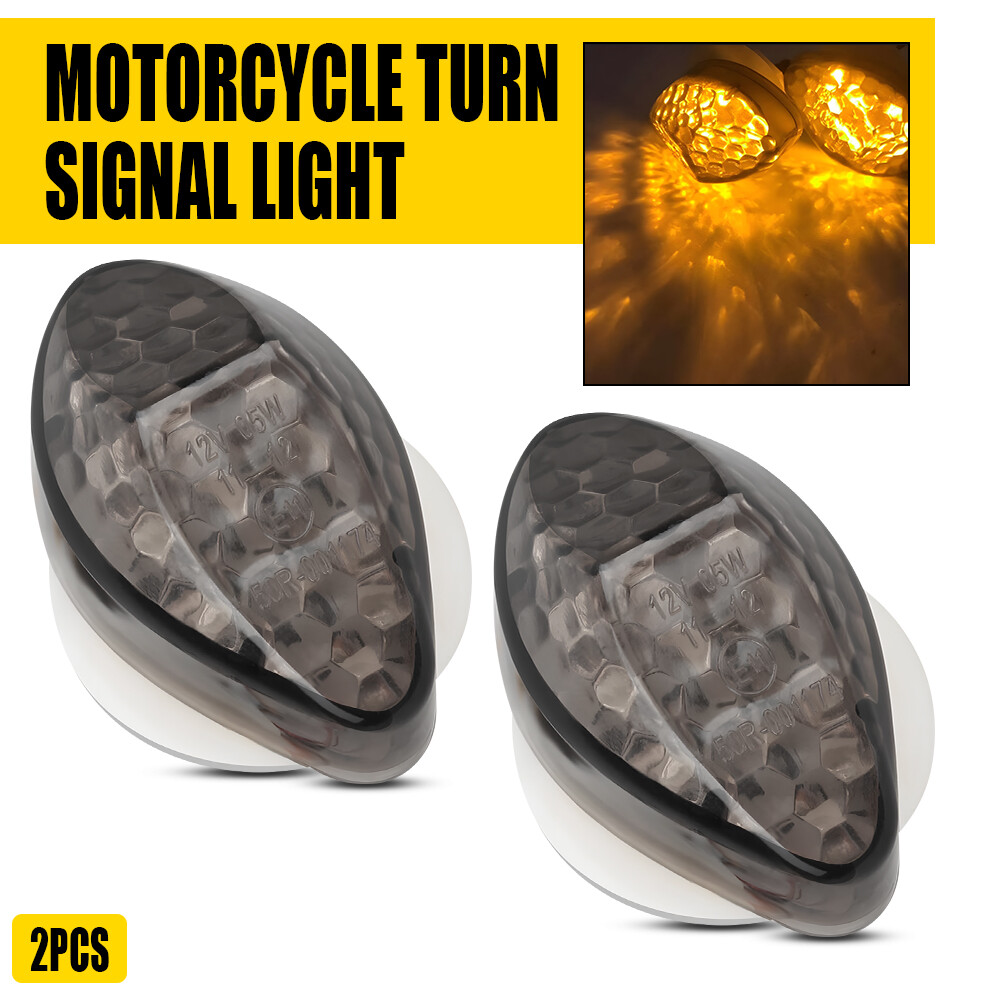 LED Flush Mount Front Turn Signal Blinker Amber For Honda CBR600RR CBR600F4/F4i