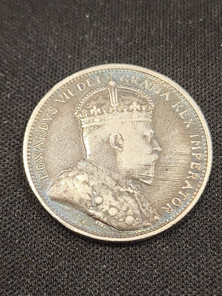 1906 Canadian 25 Cents Silver Coin