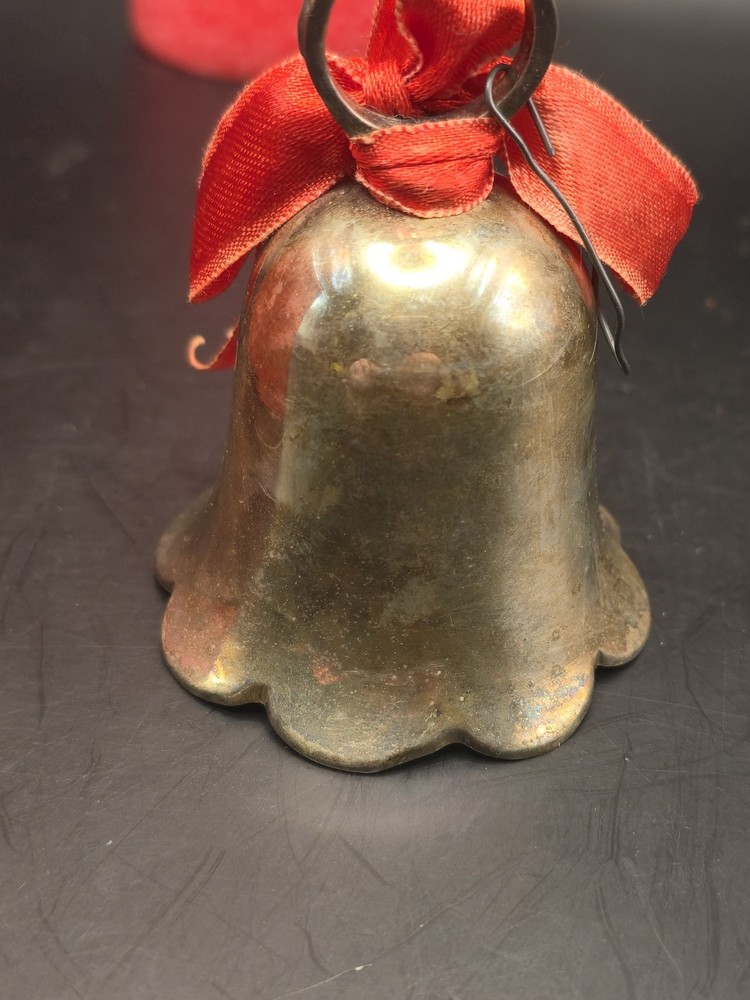 International Silver Company Christmas Bell 1993 Silverplate 3.5" Vintage