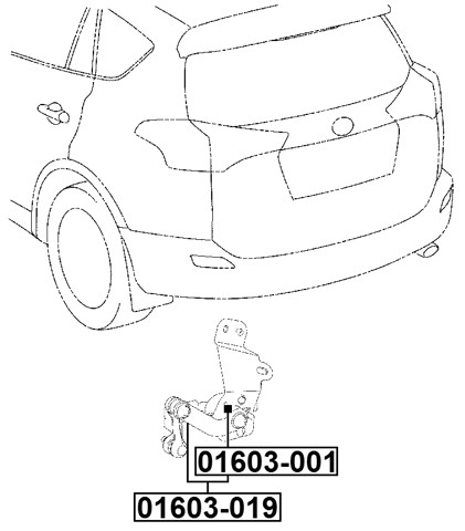 Rear Level Sensor Fits Toyota 89408-42010