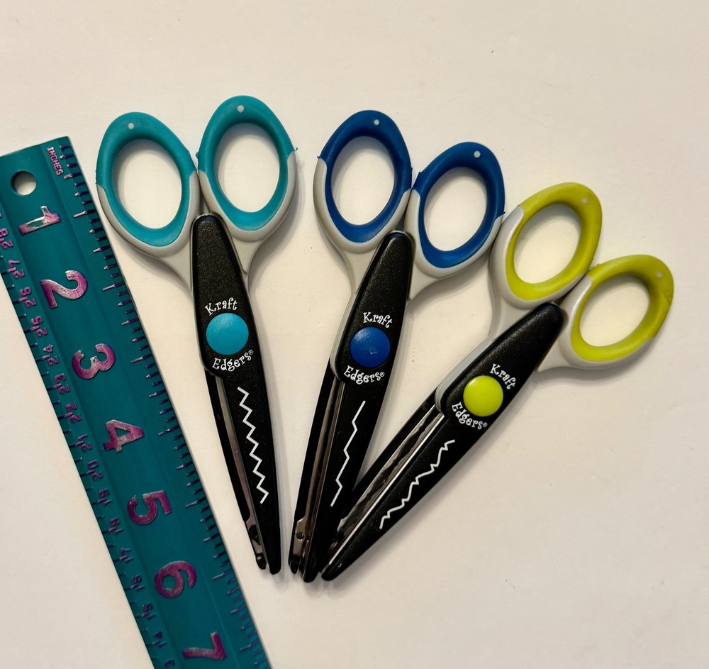 3 Craft Scissors Kraft Edgers - Patterns KE-04, 05, 27