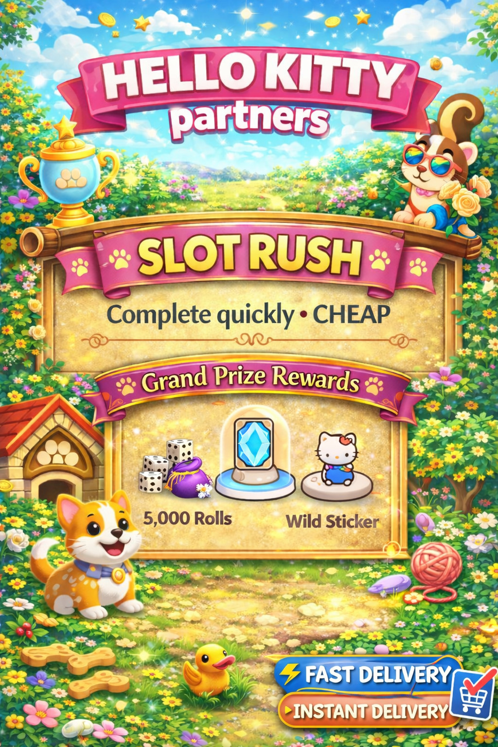 Monopoly Partner_Event _Go⚡️Hello Kitty Partners⚡️Full Carry RUSH