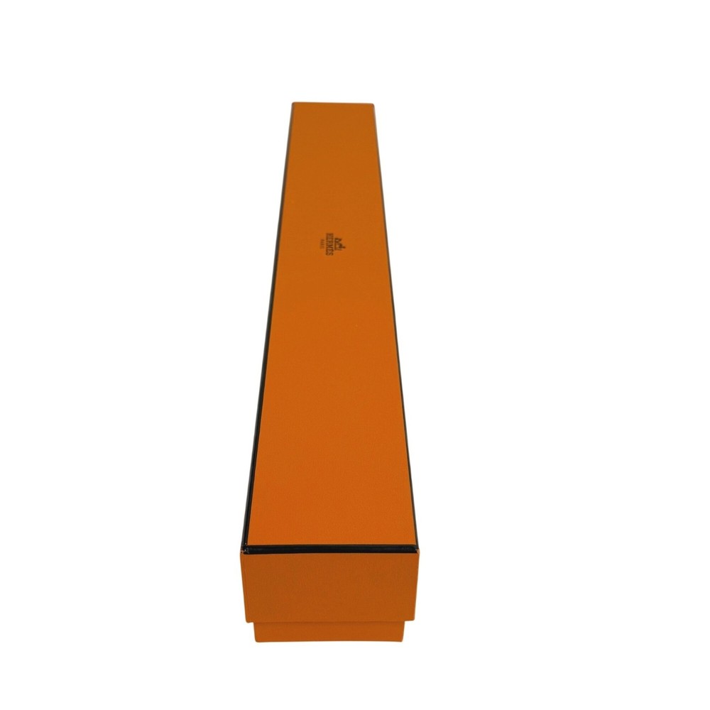 Hermes Iconic Orange Long Thin Rectangular Gift Box